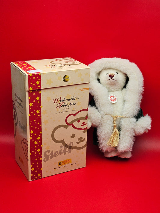 Steiff musical christmas bear with box and certificate