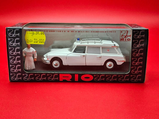 Rio model #SL054 Citroen ID 9 Grace Rossa Ambulance sealed