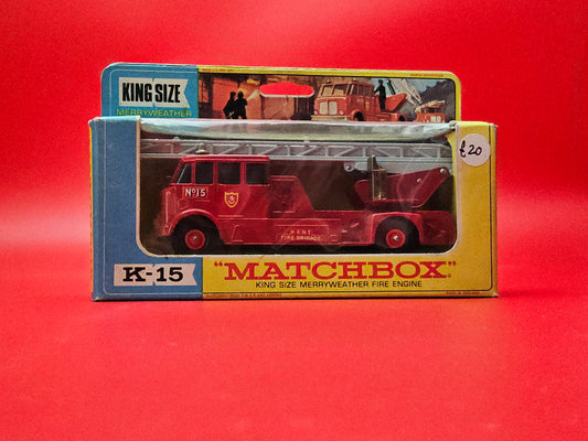 Matchbox #K15 merrywwather fire engine sealed in original box