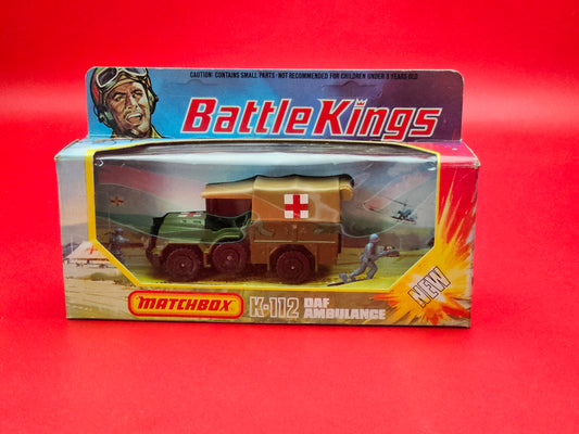 Matchbox battlekings #K112 DAF ambulance sealed in original box