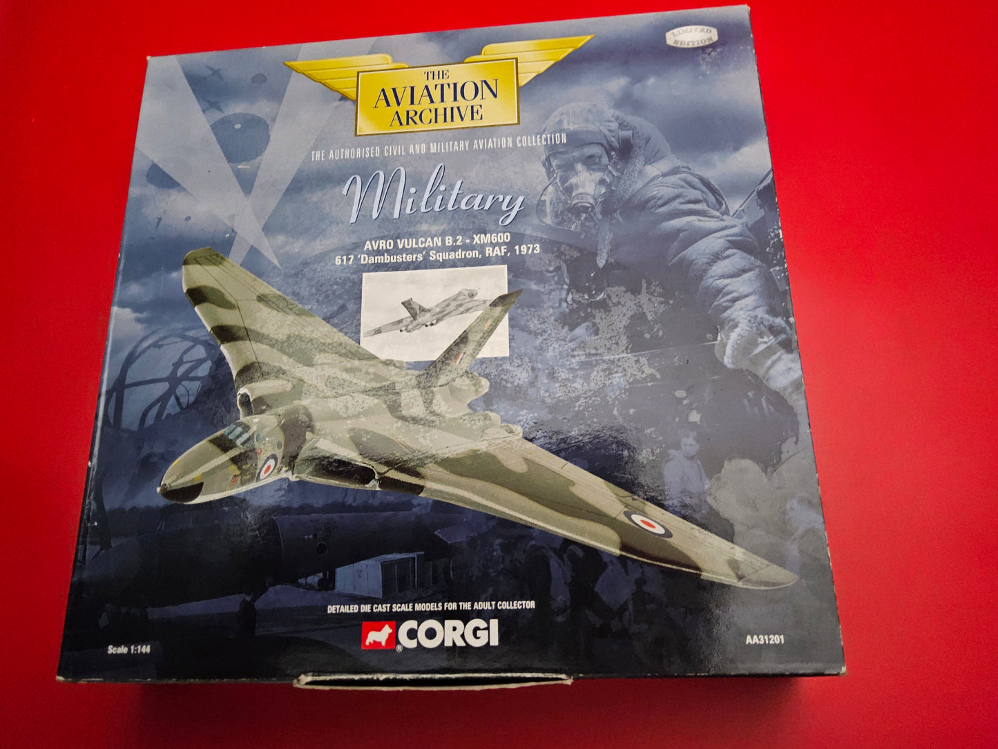 Corgi #AA31201 military Avro Vulcan B2 model sealed in original box