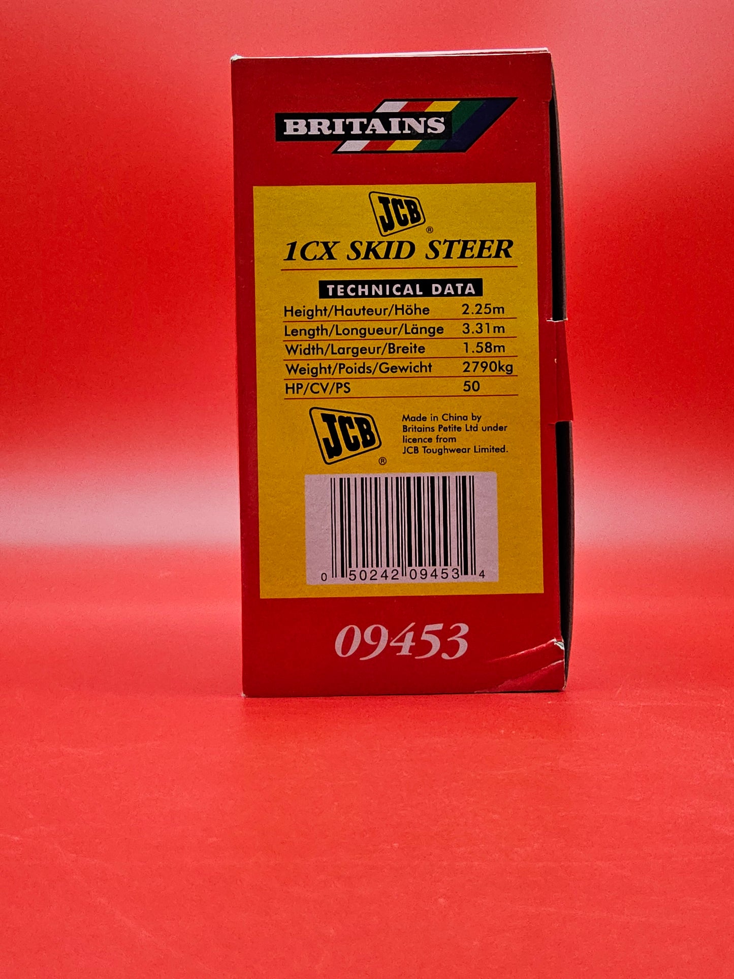 Britain's #09453 1CX skid steer sealed in original packaging