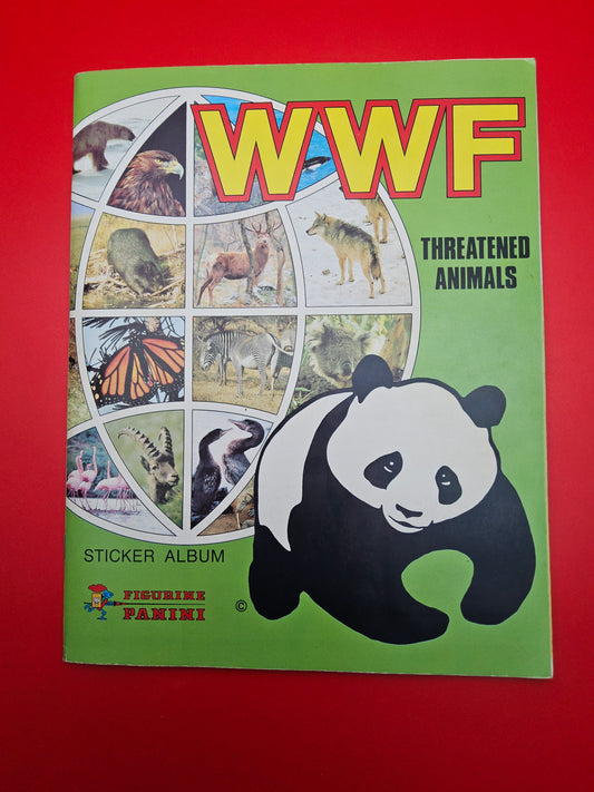 WWF pannini sticker album 100% complete