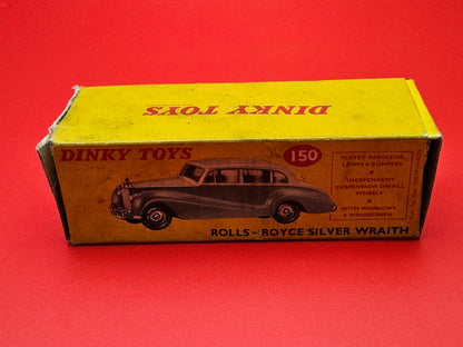 Dinky #150 Rolls Royce silver wraith with box