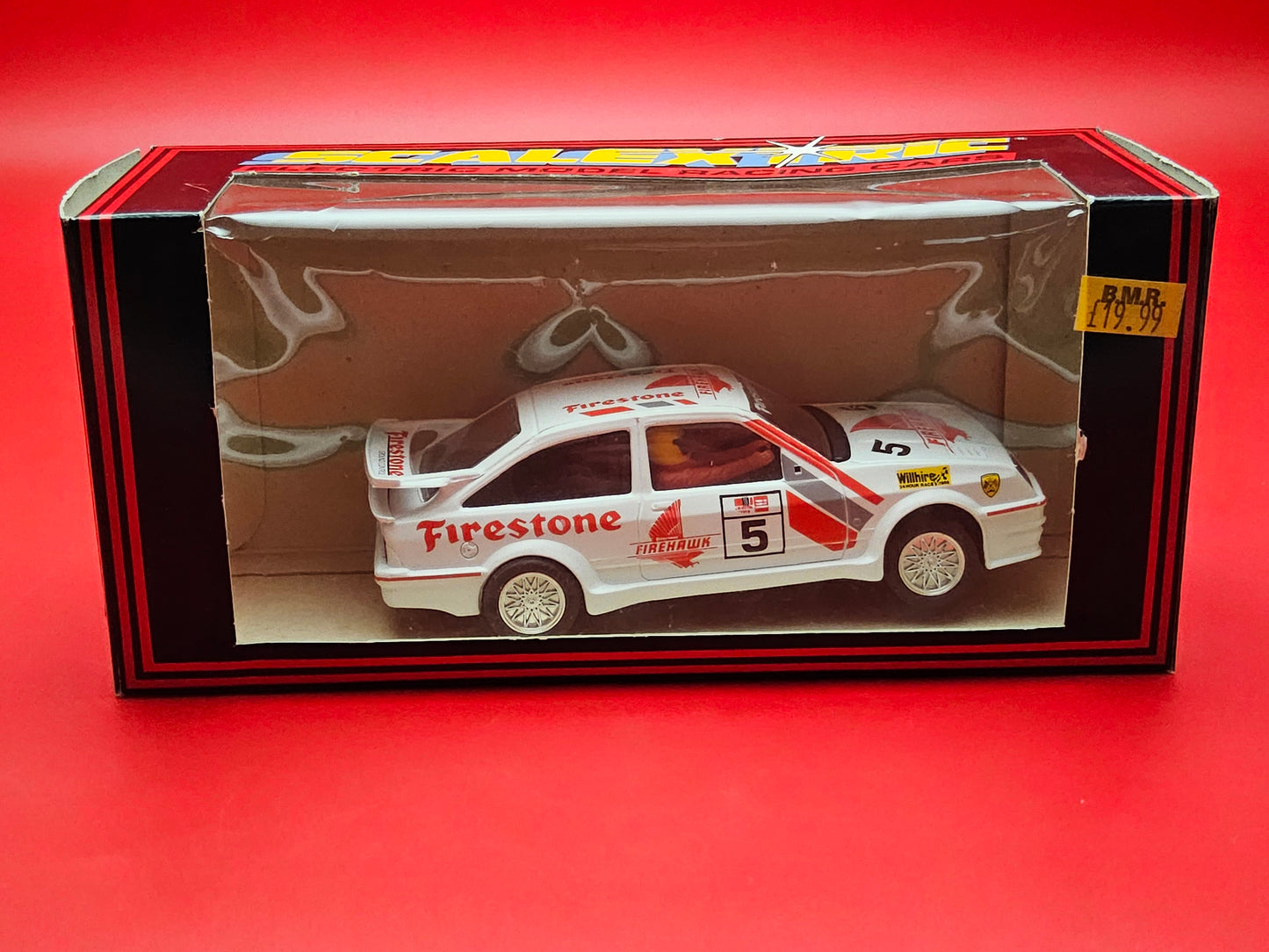 Scalextrics C 456 Ford Cosworth with box