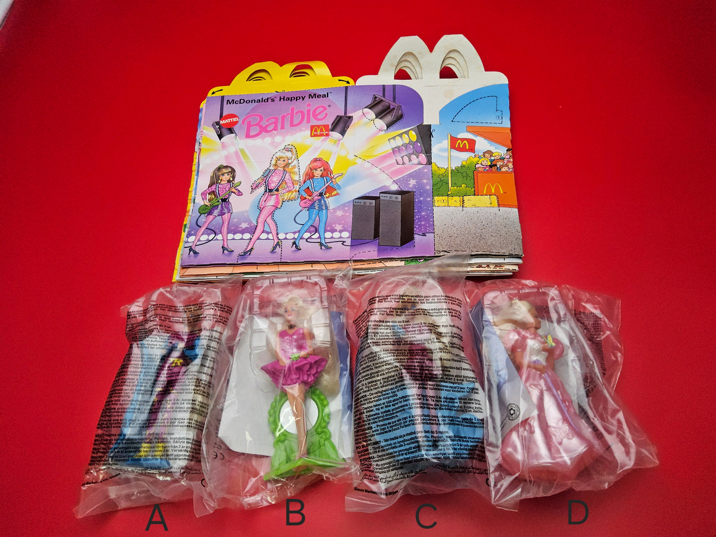 Mcdonalds happy meal barbies sealed and with box