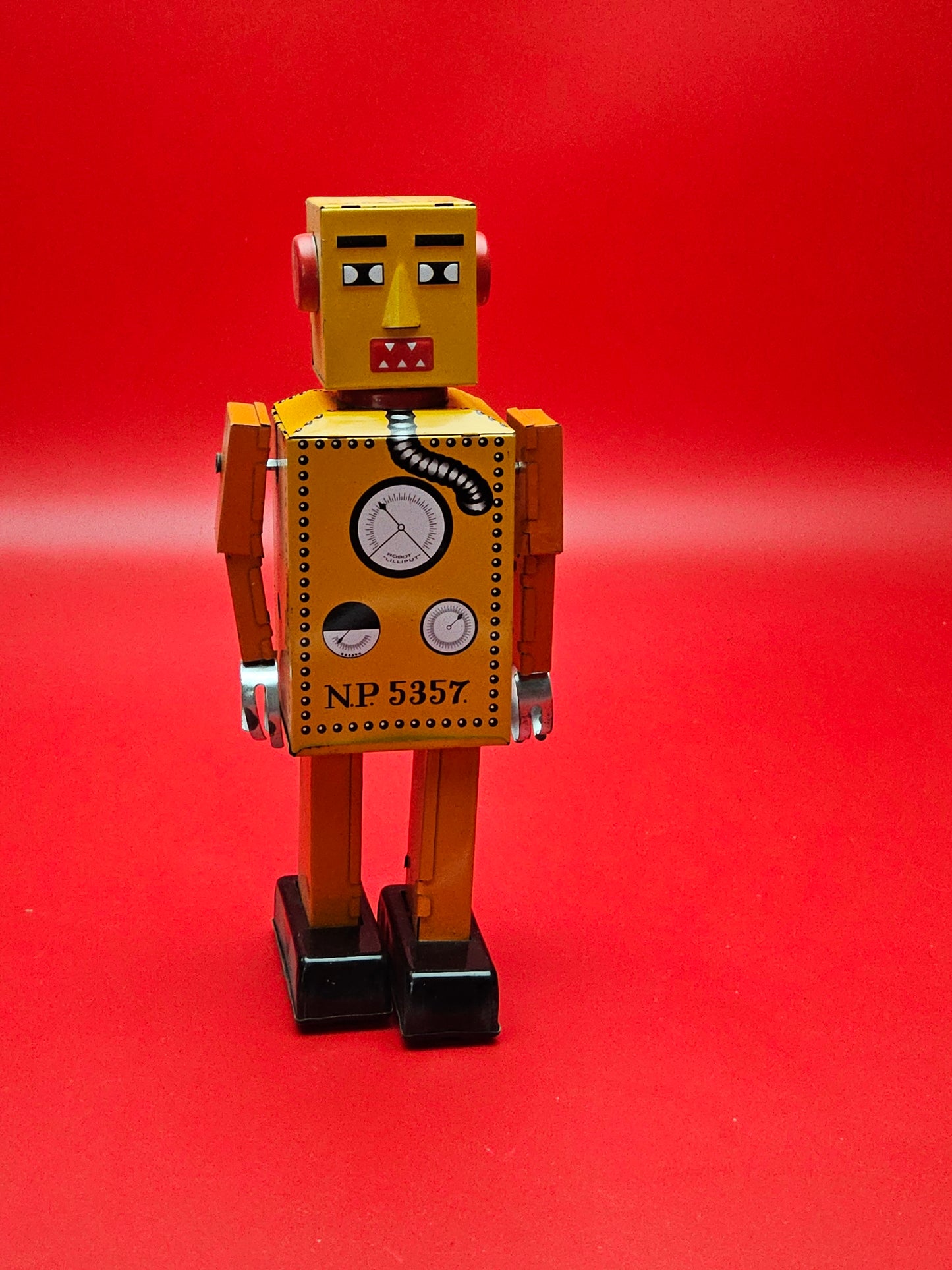 Tin plate robot reproduction toy