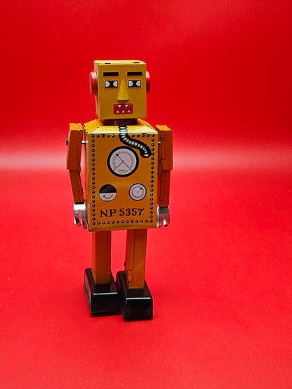Tin plate robot reproduction toy
