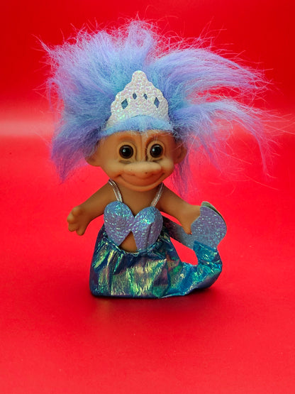 Vintage mermaid troll doll