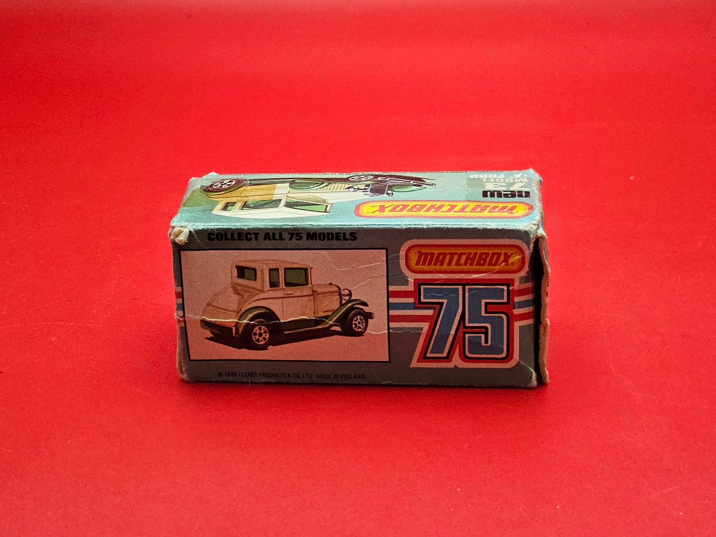 Matchbox #73 model A Ford in cream with original box