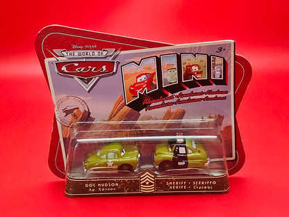Doc hudson and sherriff mini figures sealed