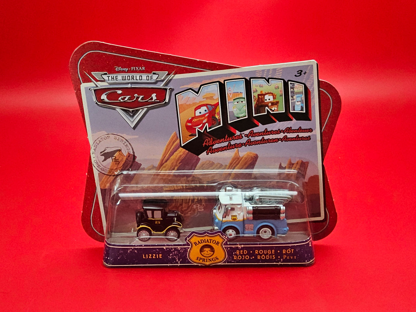 Lizzie and red mini figures sealed in original packaging