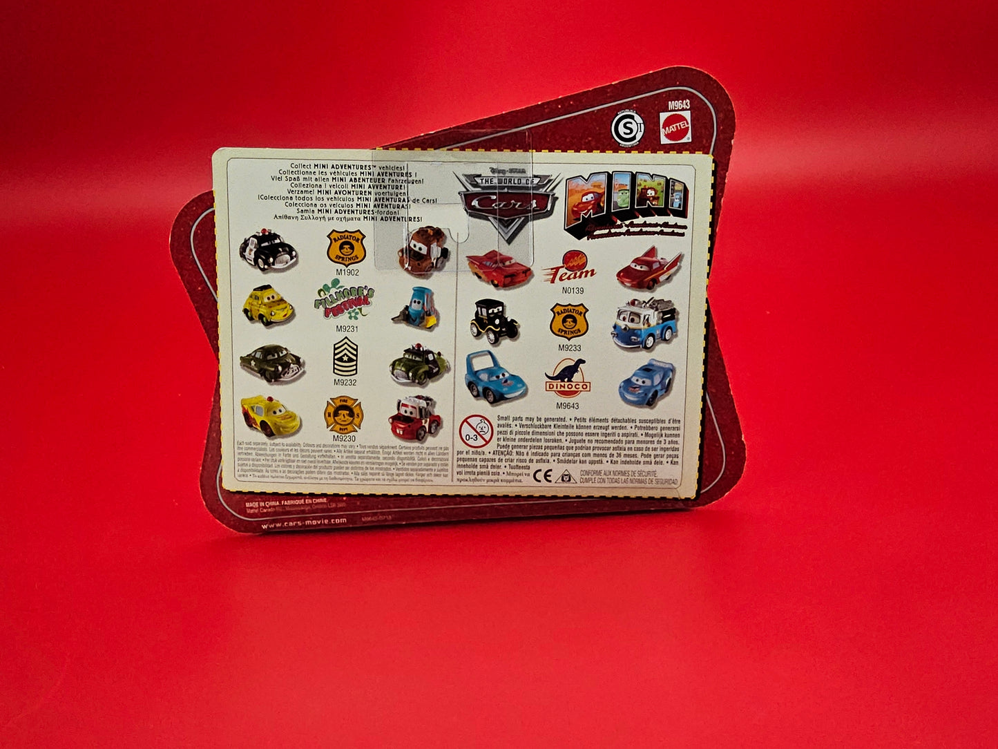 Disney pixars dinaco cars sealedmin original packaging