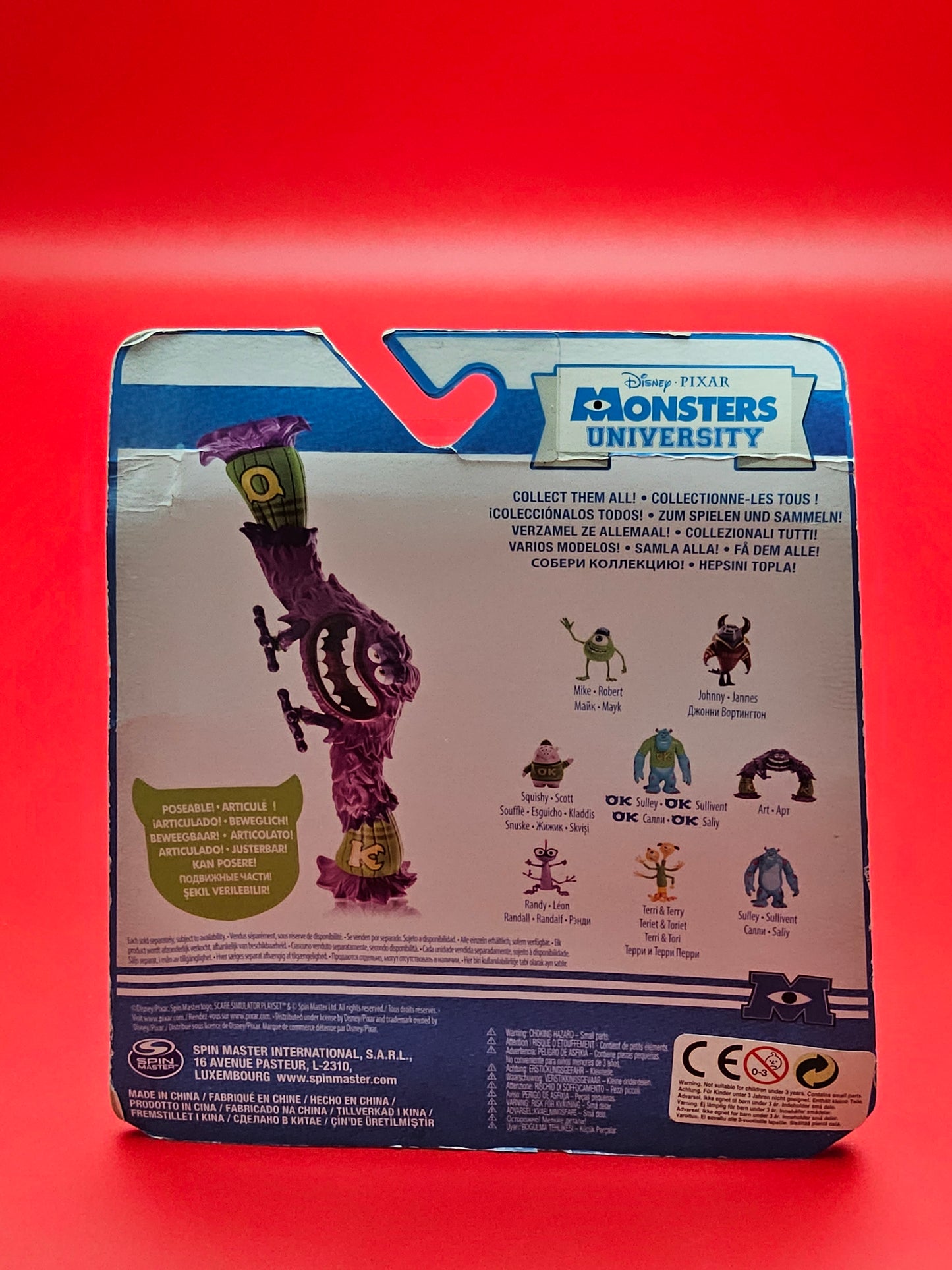 Monsters university disney Art figure sealed in original packaging