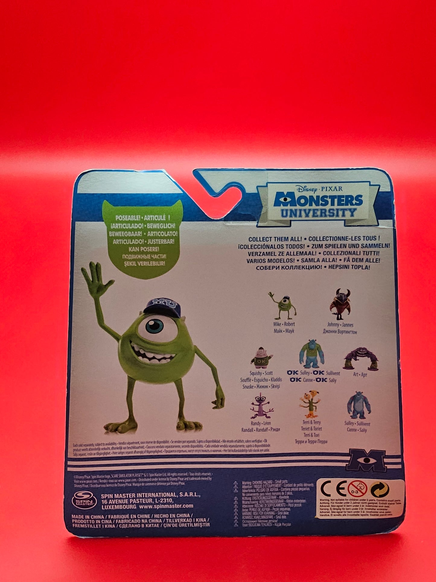 Disney Pixar monsters university Mike figure sealed in original packaging