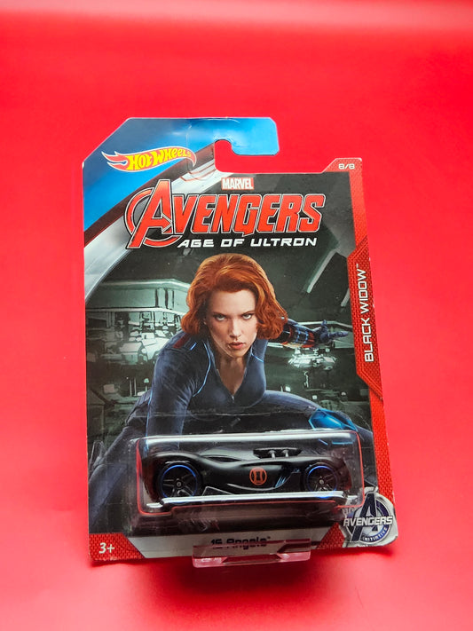 Avengers black widow hotwheels car sealed in original packaging