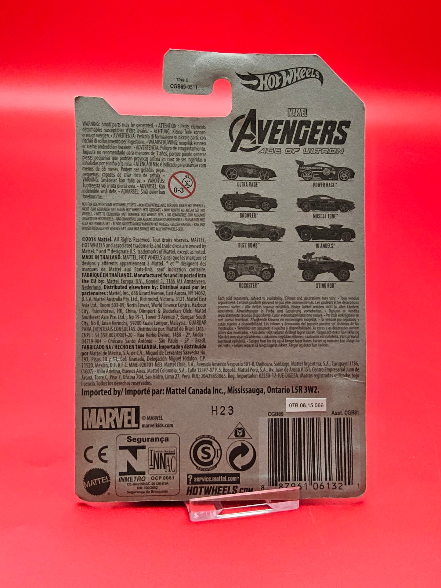 Avengers hotwheels Nick Furey car sealed in original packaging