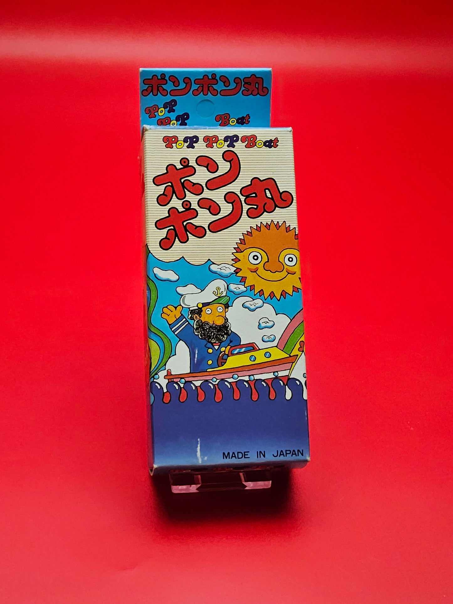 Tin plate pop pop boat with original box