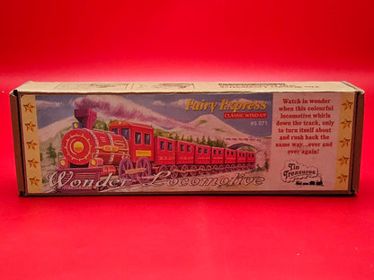 Wonder locomotive tin plate toy with original box