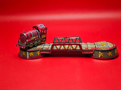 Wonder locomotive tin plate toy with original box
