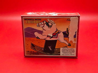 Schylling mechanical cowboy toy with original box