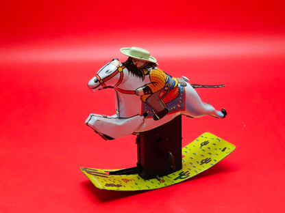 Schylling mechanical cowboy toy with original box