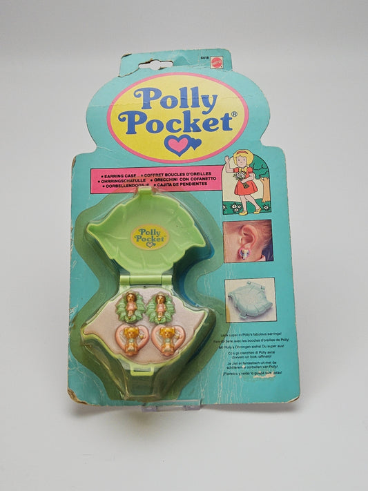 Polly pocket earring case sealed in original packaging