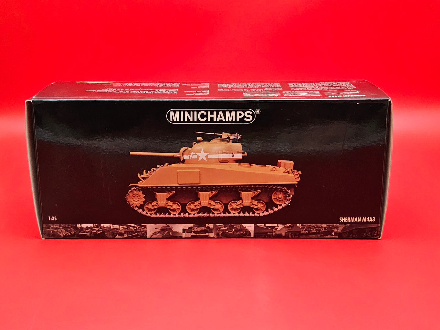Mini champs M4A3 sherman tank in original packaging