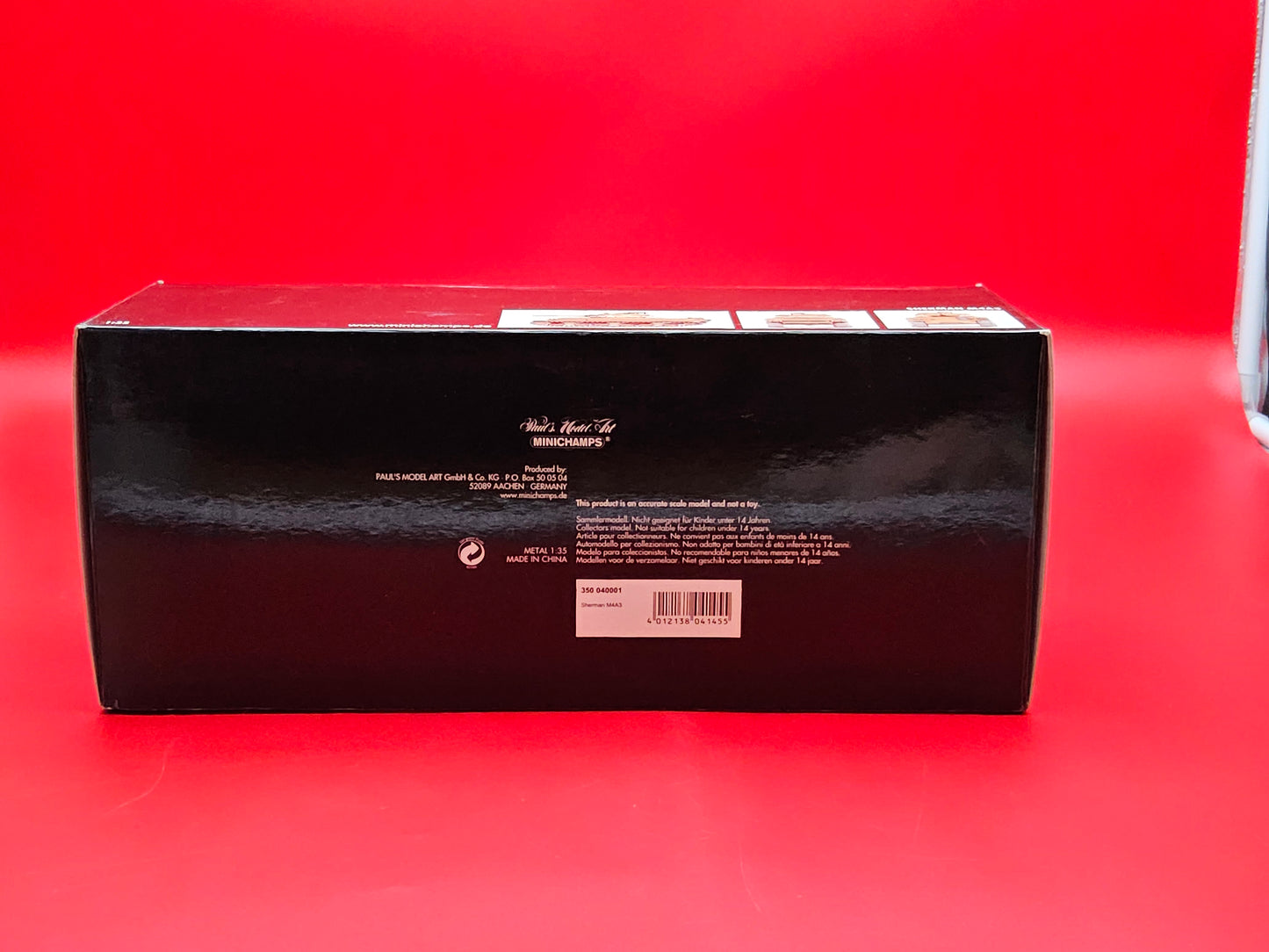 Mini champs M4A3 sherman tank in original packaging