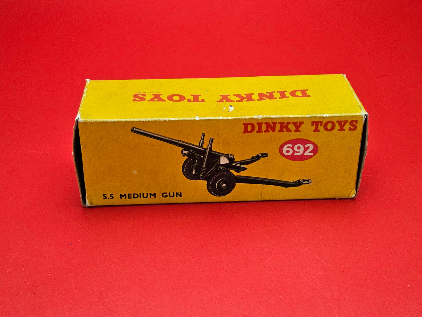 Dinky #692 5.5 medium gun boxed