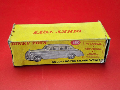 Dinky 150 rolls royce silver wraith with box