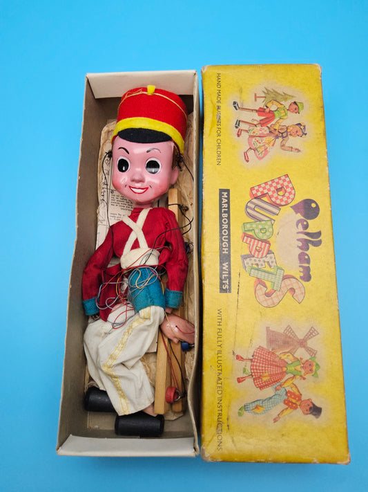 Pelham puppet Enid Blytons toy soldier SL Bom with original box