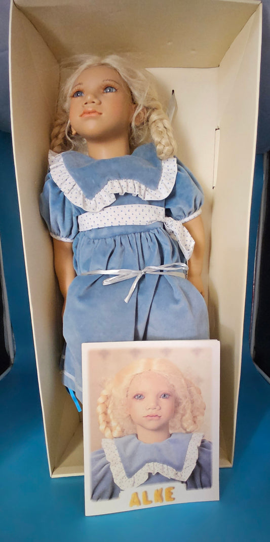 Annette Himstedt Alke Puppen Kinder 28 inch doll in original box