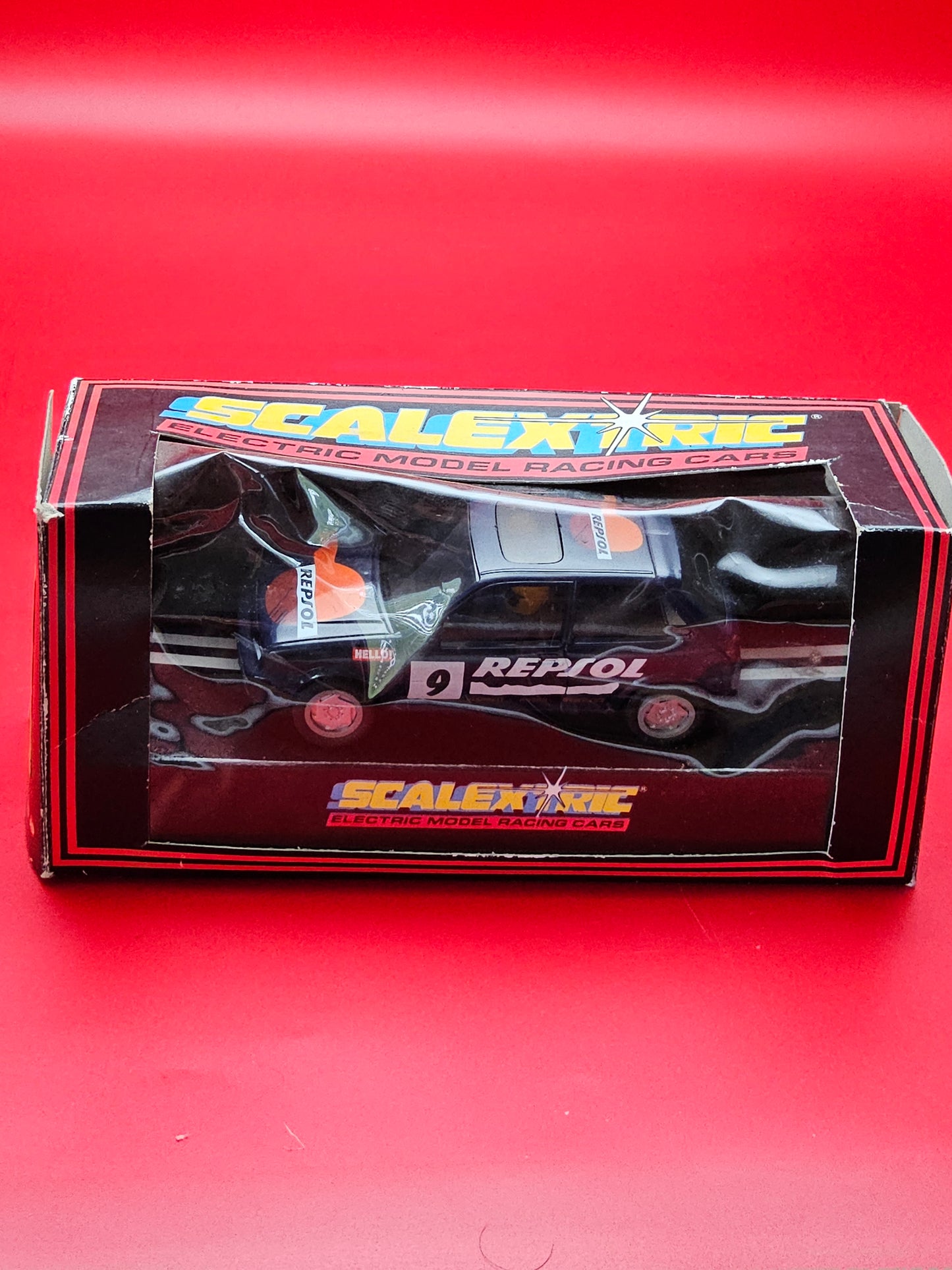 Scalextrics C416 Ford Fiesta XR2i Repsol boxed (working)