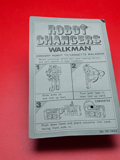 Robot changer toy walkman