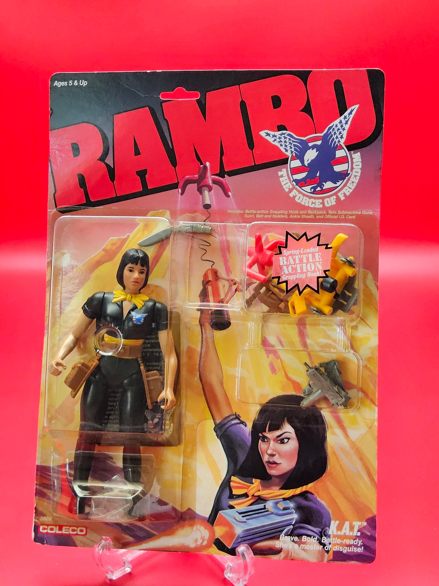 Rambo action figure sealed in original packaging