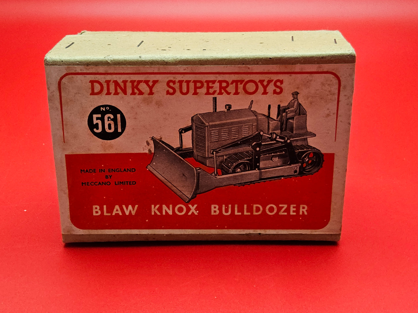 Dinky #561 blaw knox bulldozer with original box