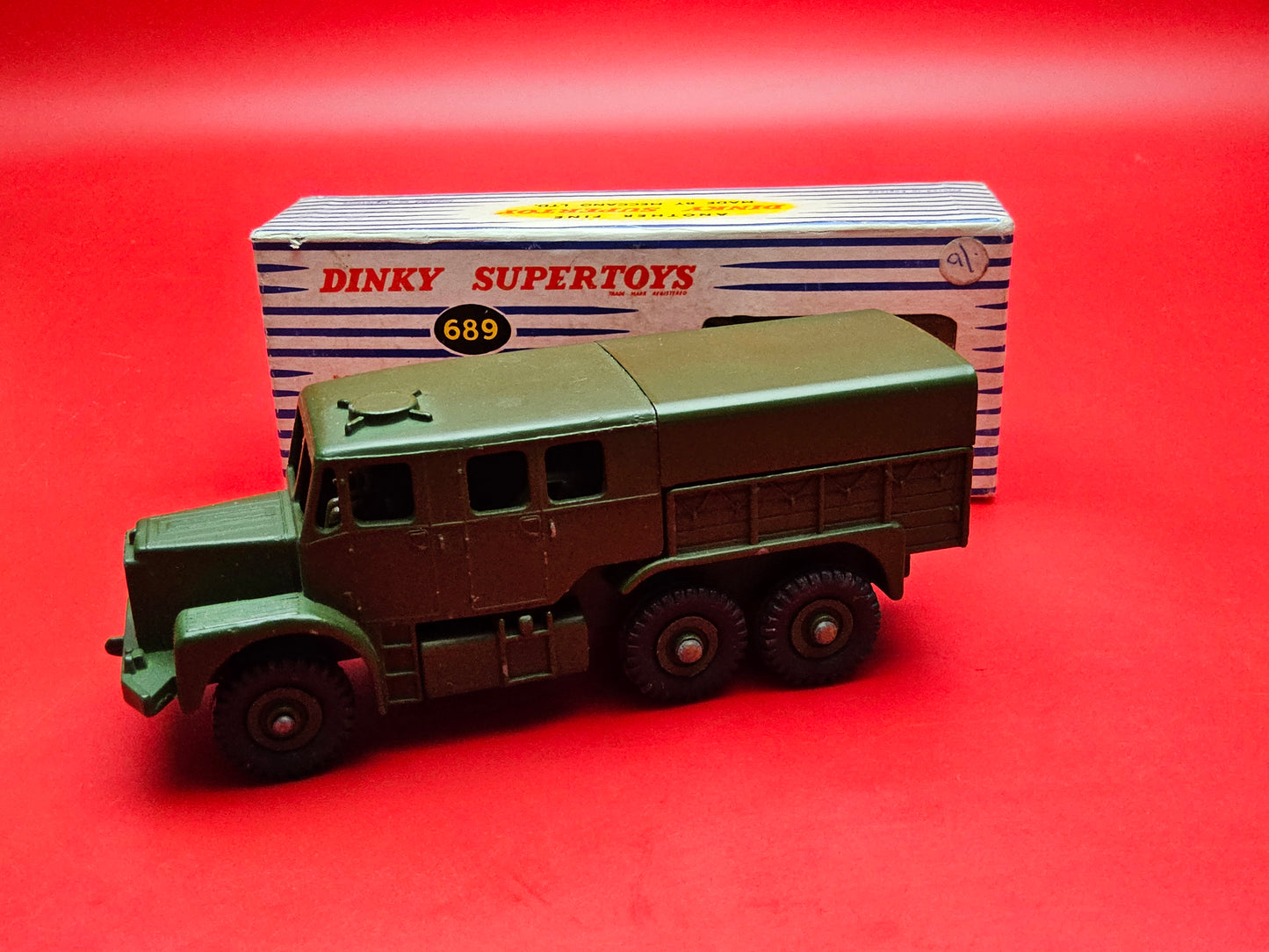 Dinky #689 medium artillery tractor with original box