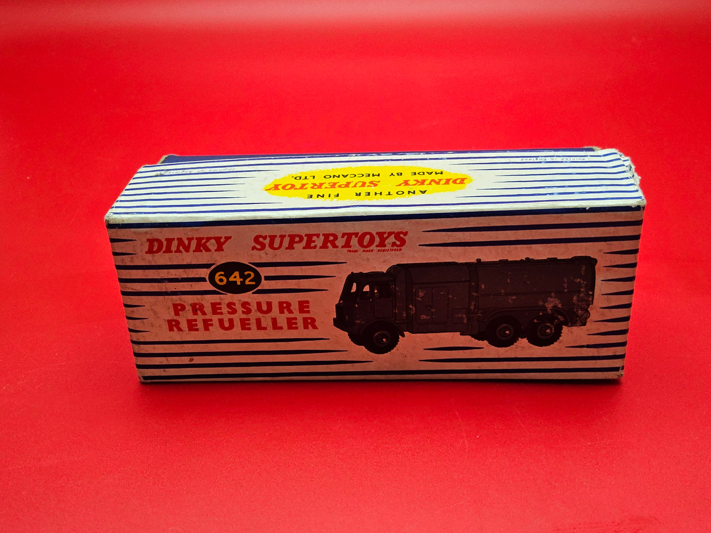 Dinky #642 military model pressure refueller with original box