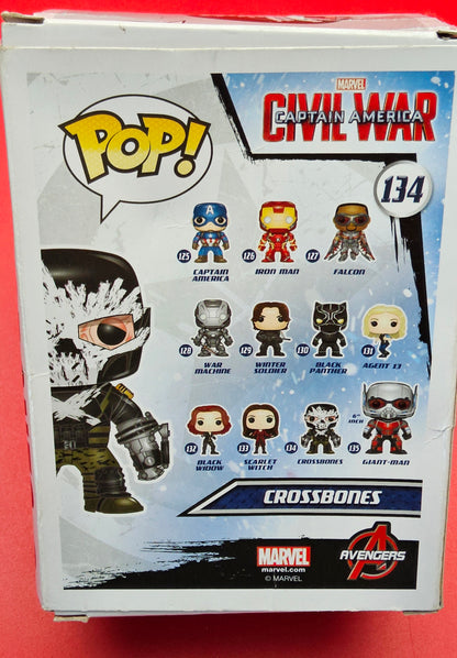 Pop #134 captain America civil war crossbones sealed in origjnal box