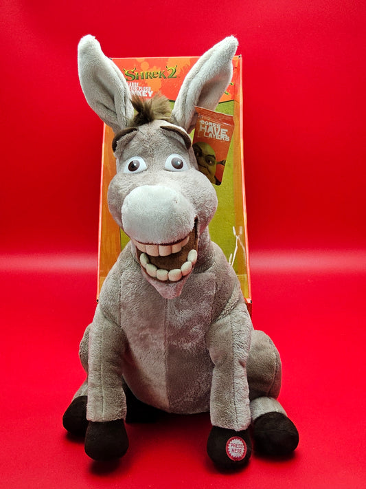 Shrek 2 talking Donkey plush doll with original packaging