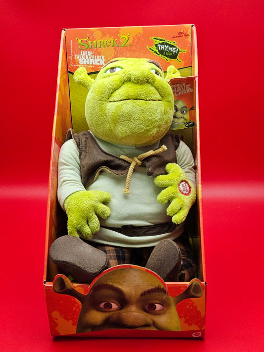 Shrek 2 talking plush doll with original packaging