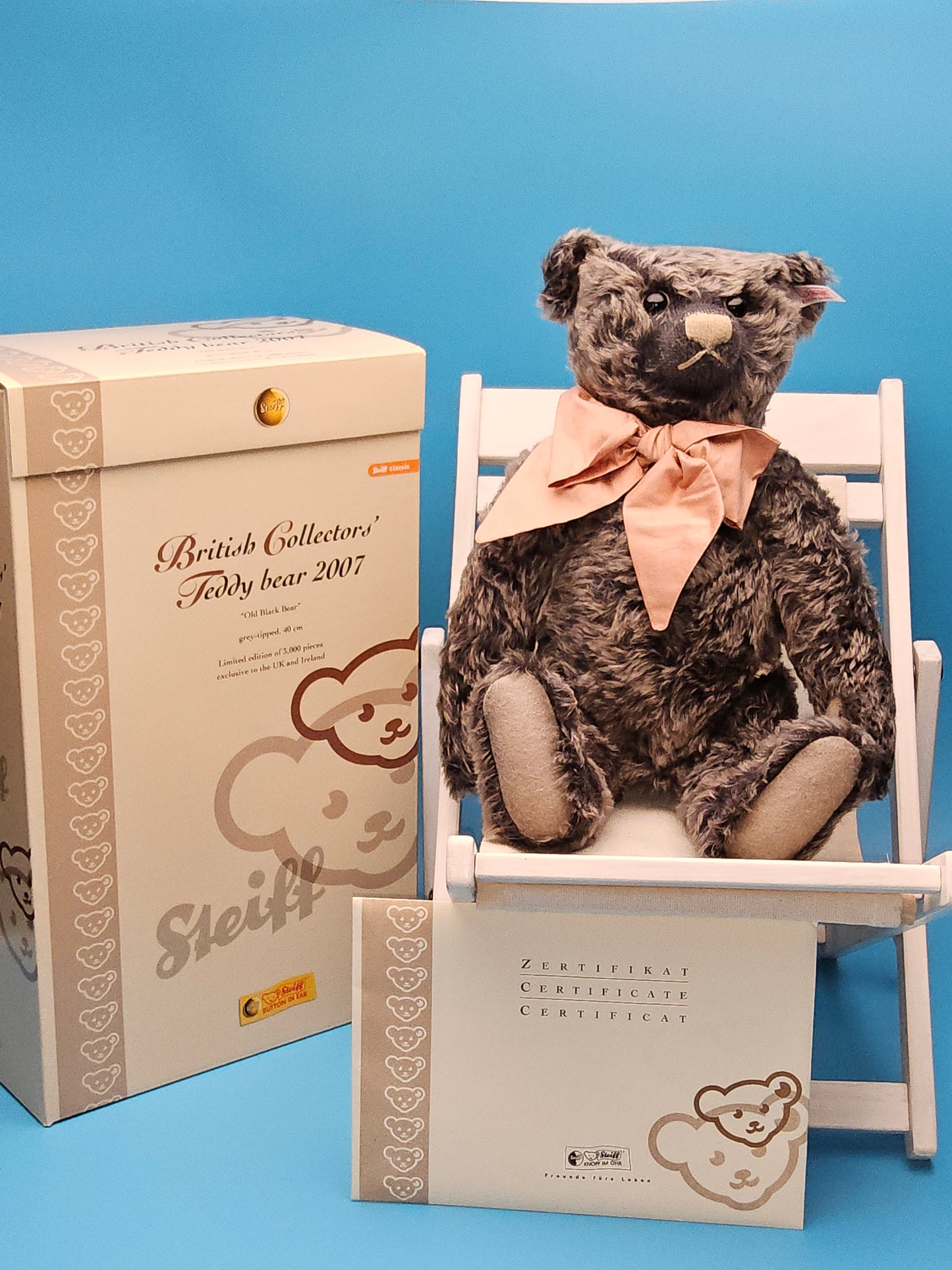 Steiff #662508 british collectors teddy 2007 with original box