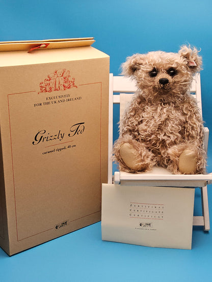 Steiff grizzly ted #661402 with original box