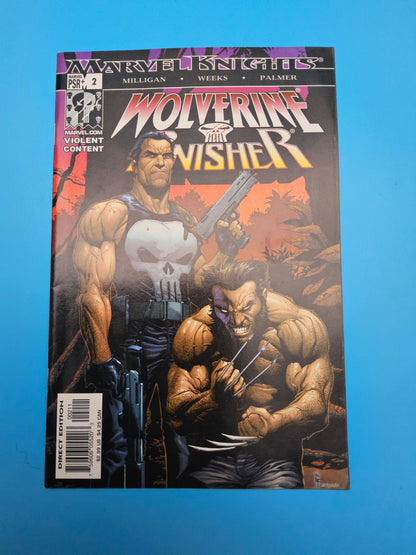 Vintage wolverine and punisher comic