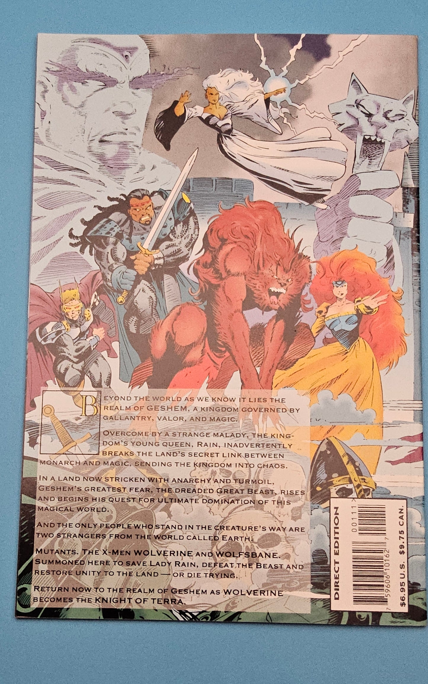 Vintage wolverine comic knight of terra