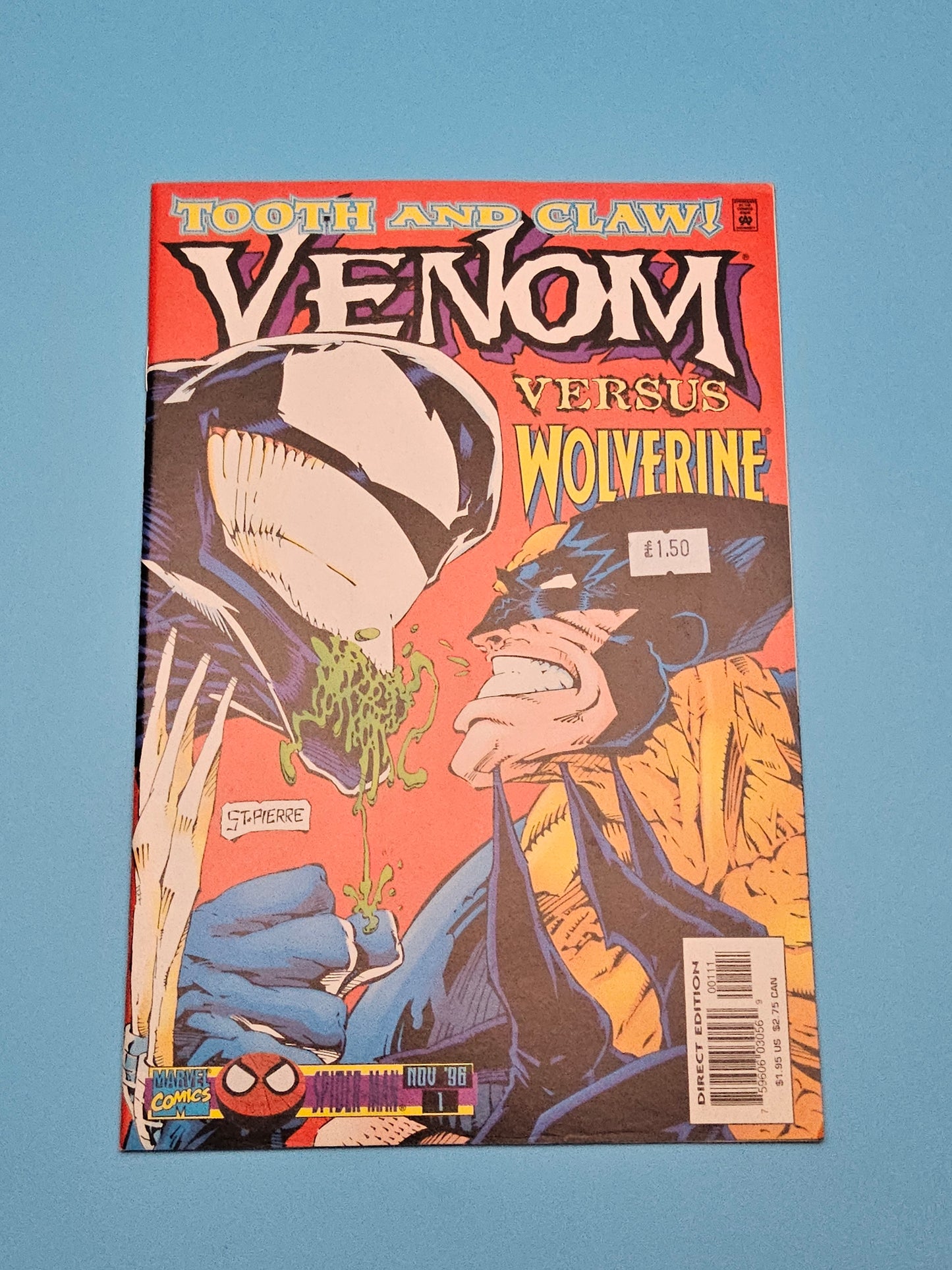 Vintage wolverine and venom comic