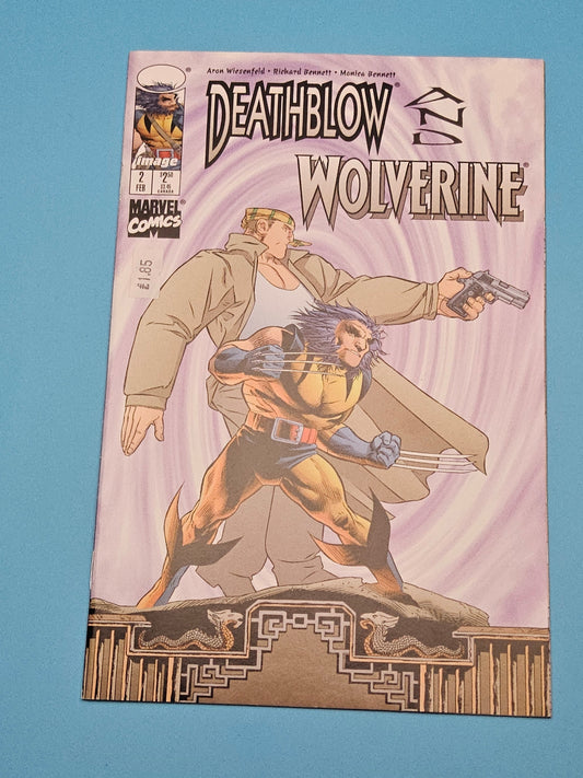 Vintage death blow & wolverine comic