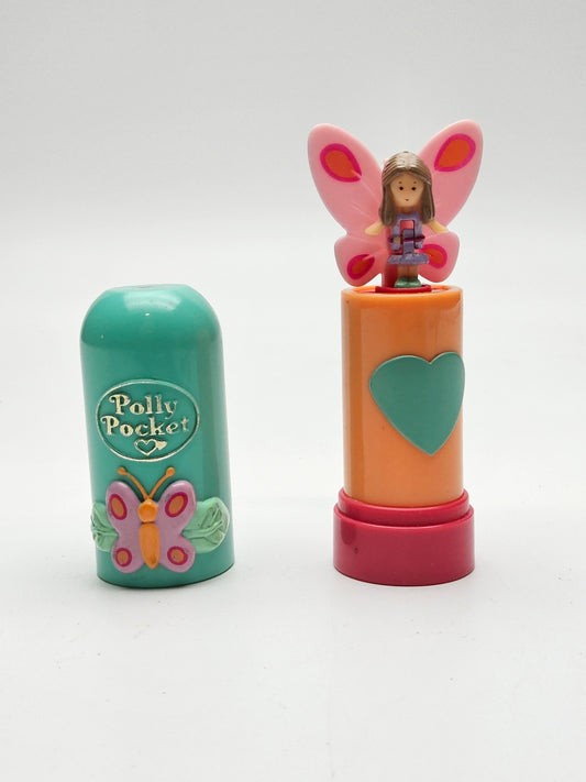 Polly pocket pop up lipstick 100% complete