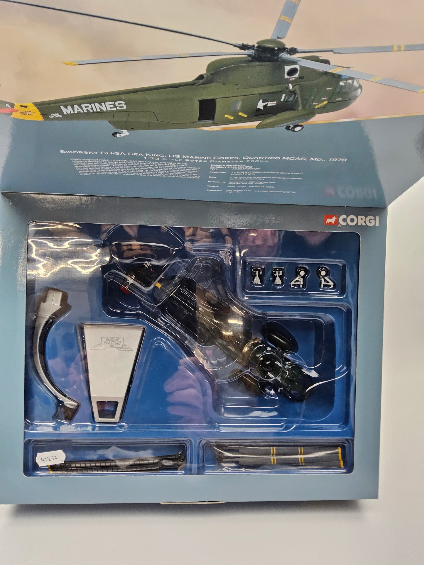 Corgi 1:72 scale Sikorsky SH 3A Sea King helicopter